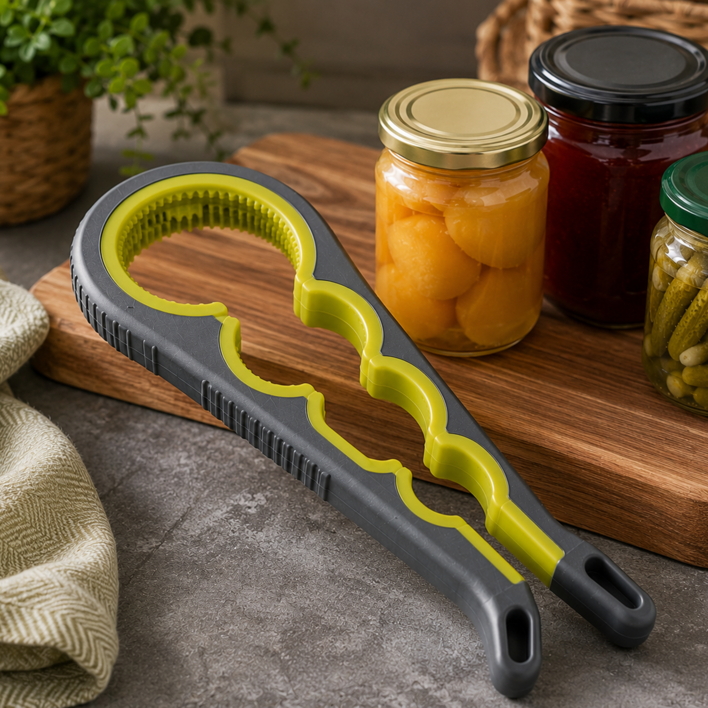 Premium Adjustable Jar Opener – Strong Grip Lid Remover for Any Jar Size