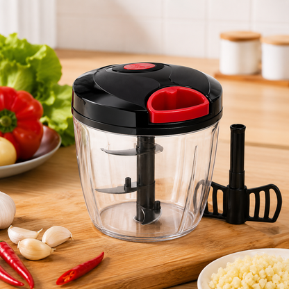 Manual Pull Cord Food Chopper – Quick & Easy Vegetable Cutter